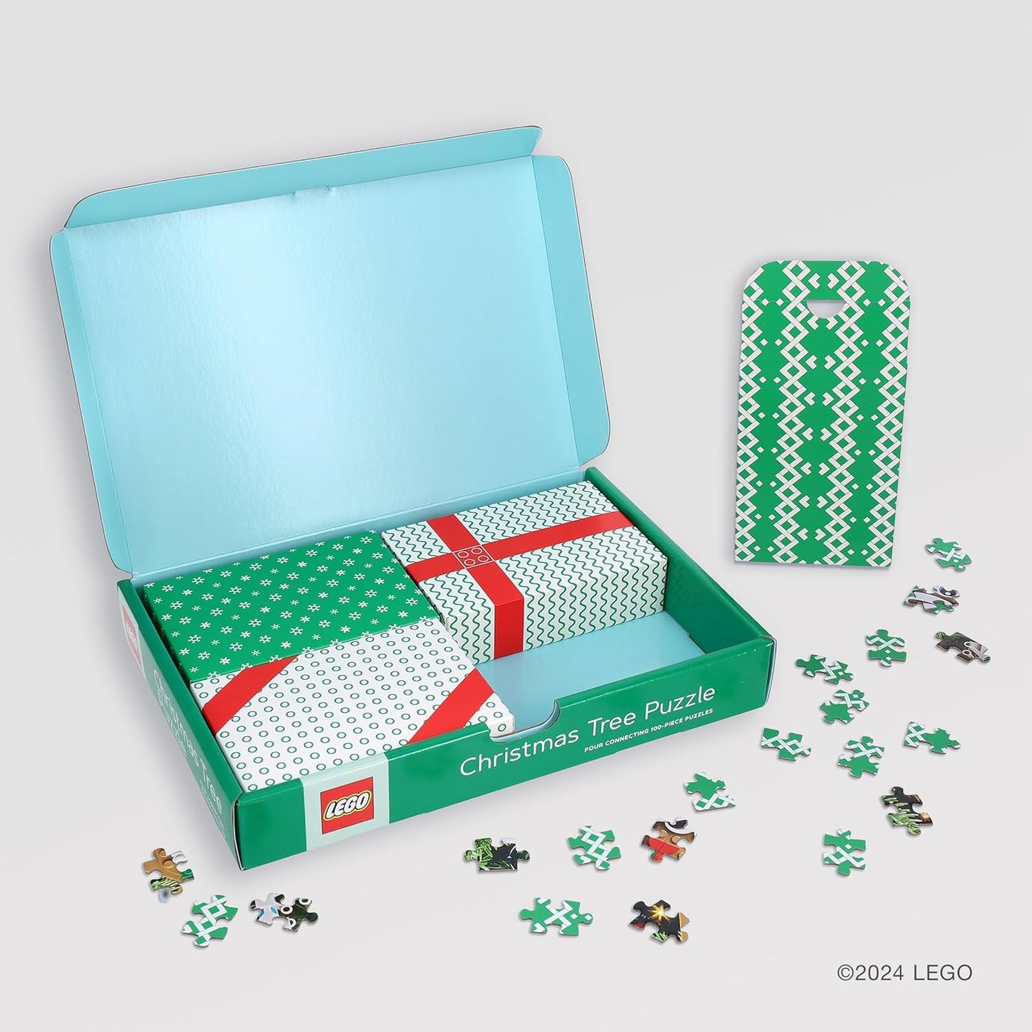 LEGO - Karácsonyfa - 4x100 Galison 100 darabos kirakó puzzle (GA - 9781797232805) - puzzlegarden