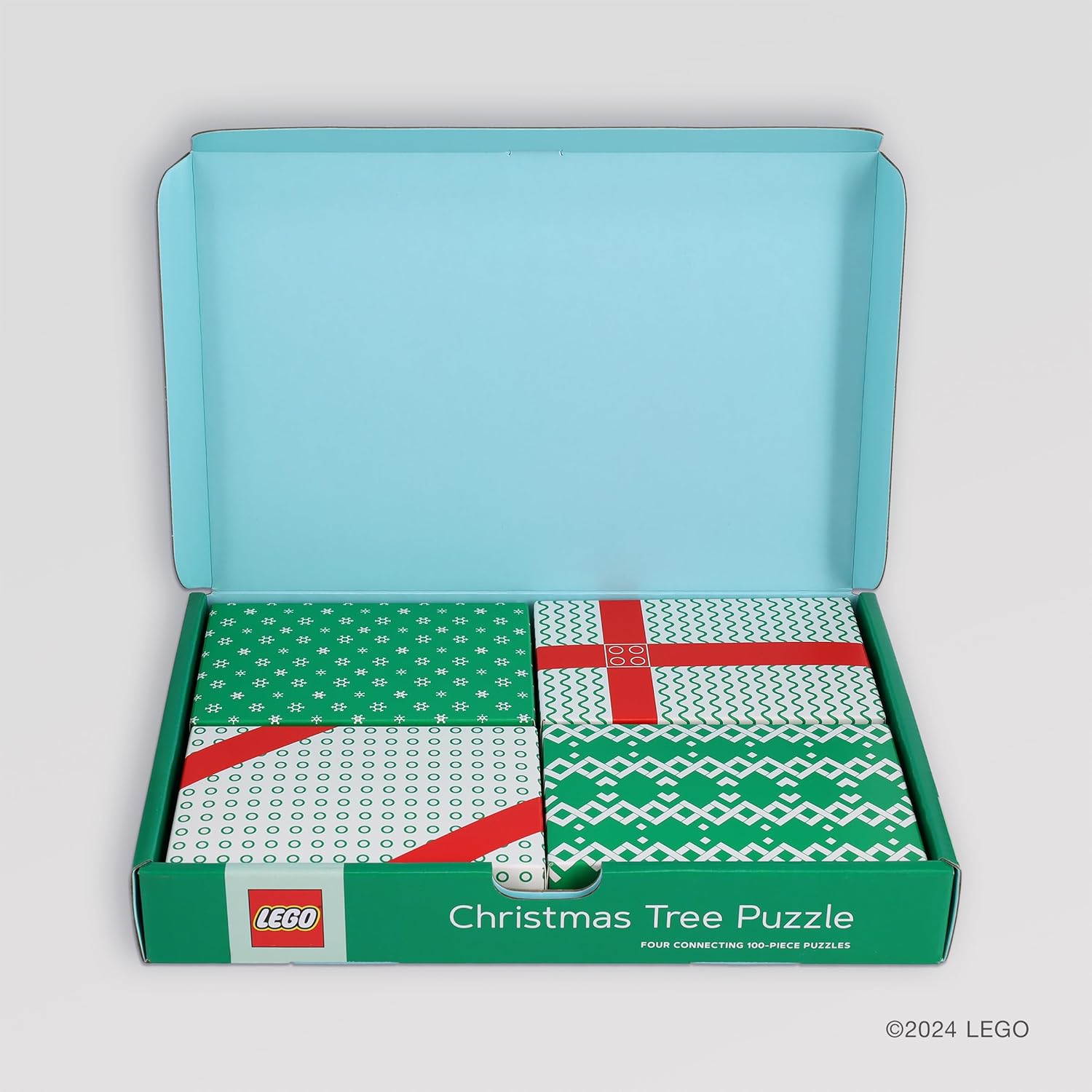 LEGO - Karácsonyfa - 4x100 Galison 100 darabos kirakó puzzle (GA - 9781797232805) - puzzlegarden