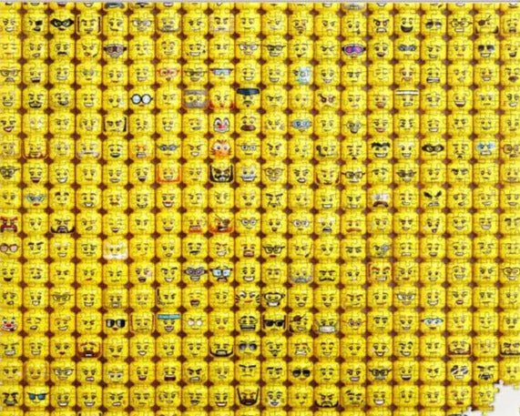 LEGO Minifigura Arcok Galison 1000 darabos kirakó puzzle (GA - 10193) - puzzlegarden