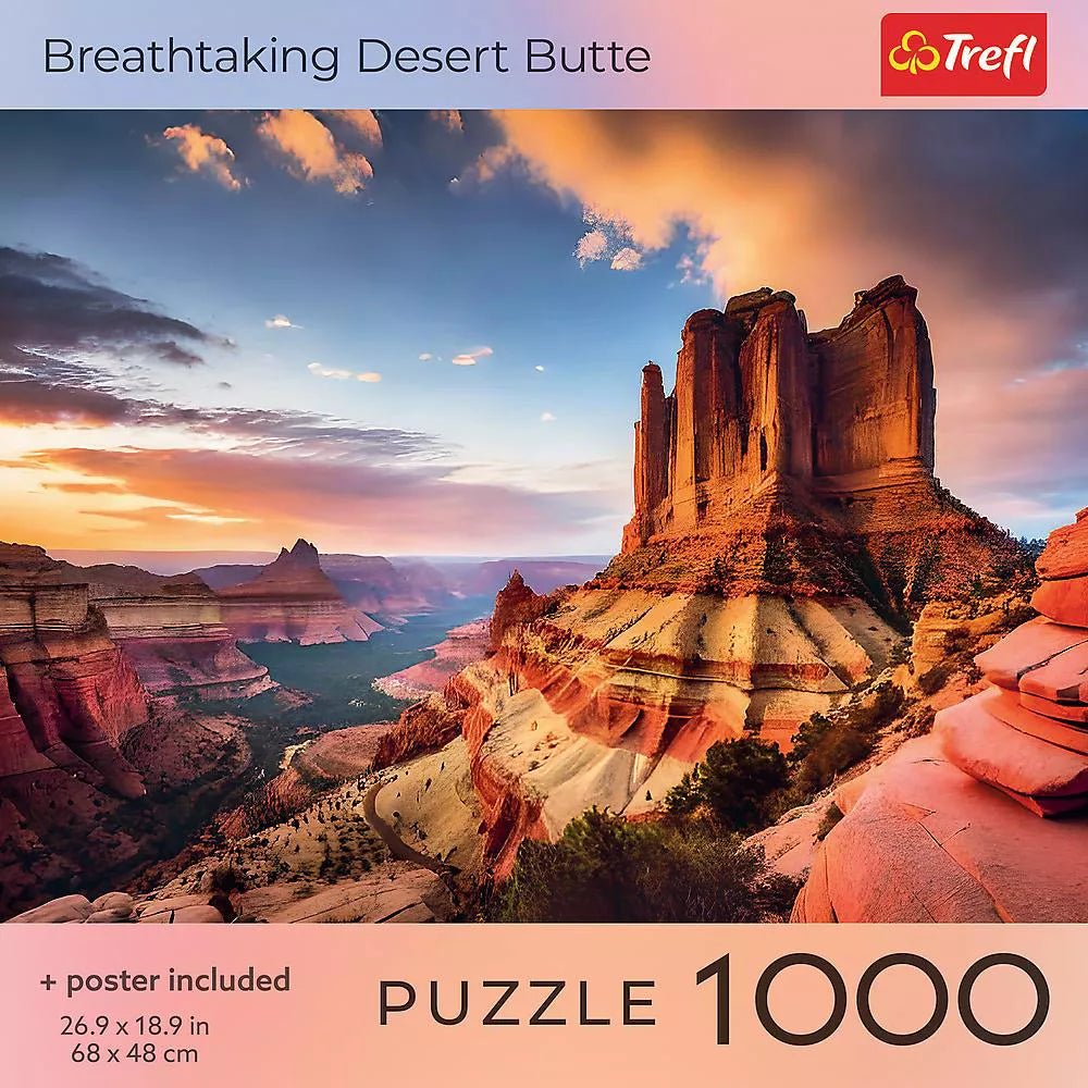 Lélegzetelállító sivatagi tanúhegy Trefl 1000 darabos kirakó puzzle (TR-USA_99297) - puzzlegarden