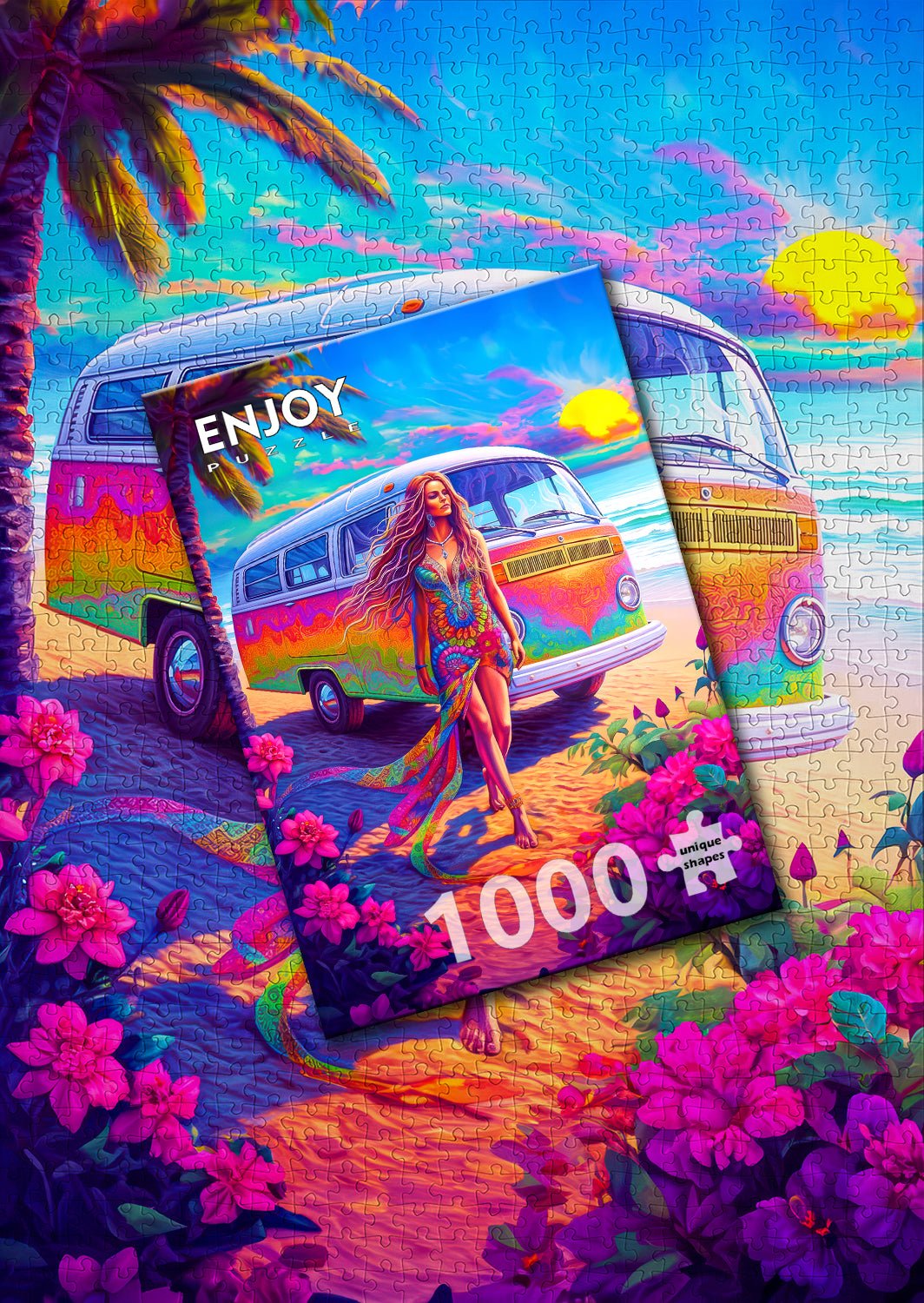 Lélekben hippi Enjoy 1000 darabos kirakó puzzle (EN - 2287) - puzzlegarden