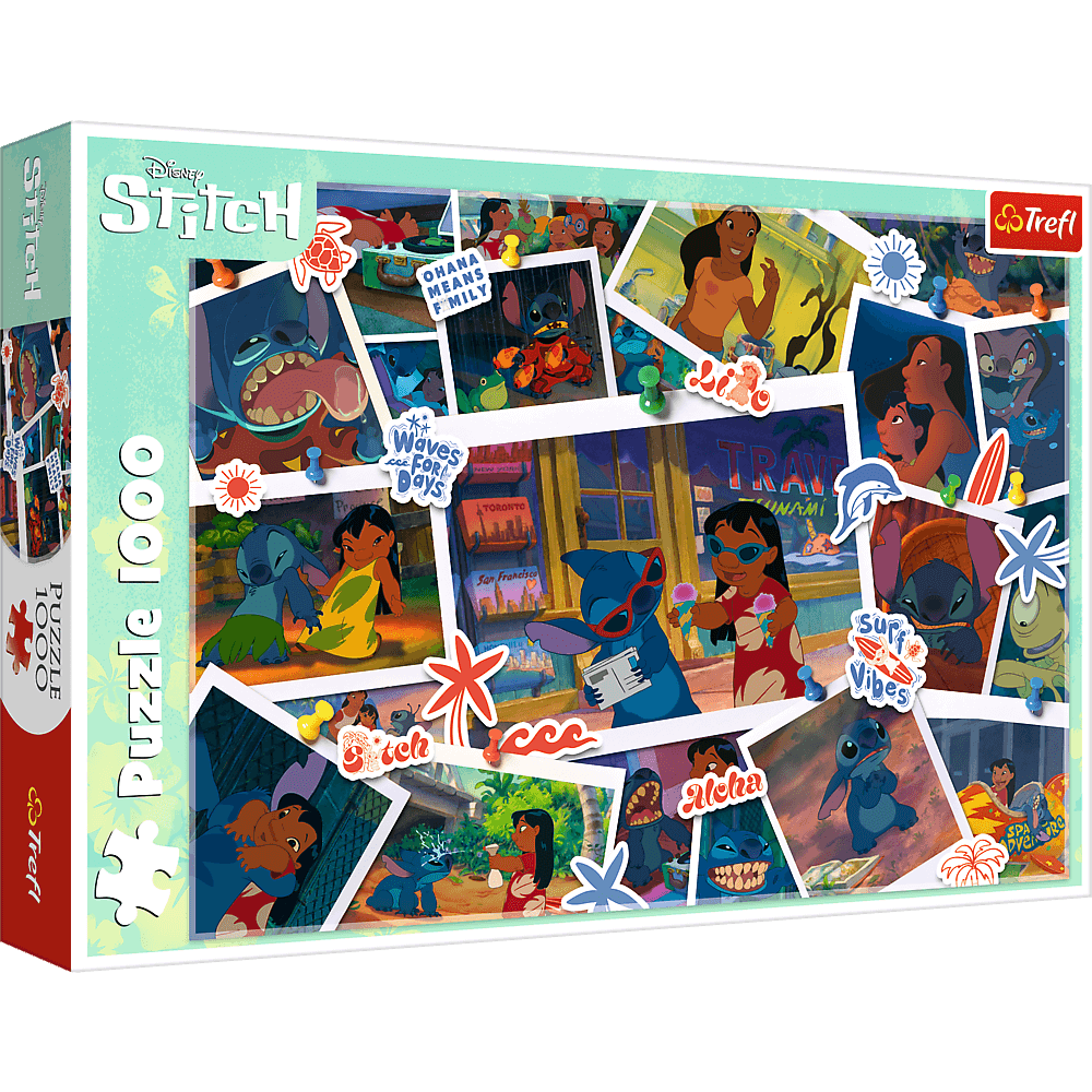 Lilo & Stitch - Kedves Emlékek Trefl 1000 darabos kirakó puzzle (TR - 10882) - puzzlegarden