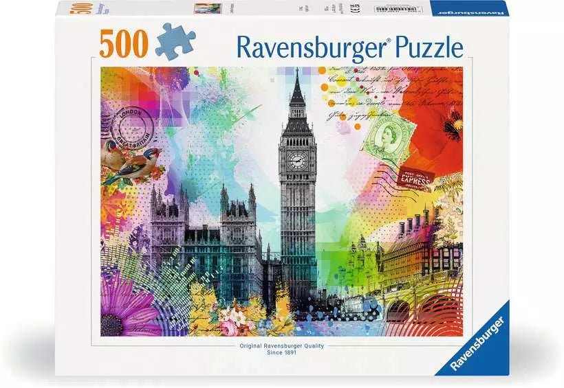 London Képeslap Ravensburger 500 darabos kirakó puzzle (RA - 12000309) - puzzlegarden