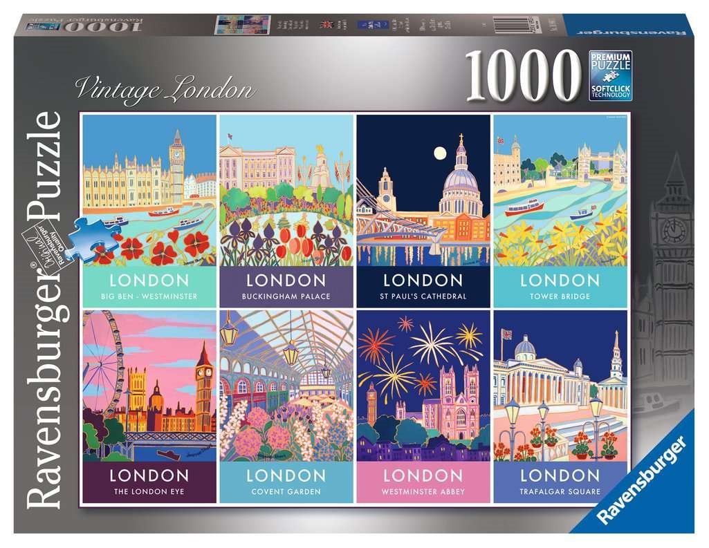 Londoni Képeslapok Ravensburger 1000 darabos kirakó puzzle (RA - 16960) - puzzlegarden