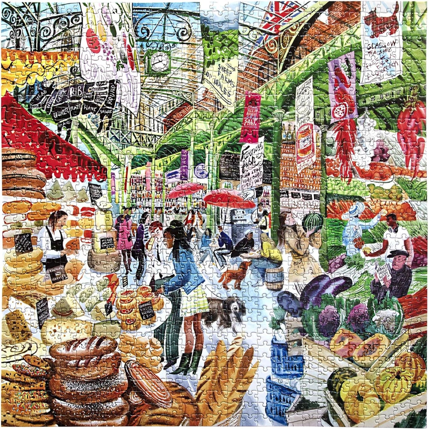 Londoni Piac Eeboo 1000 darabos kirakó puzzle (EB - PZTLNM) - puzzlegarden