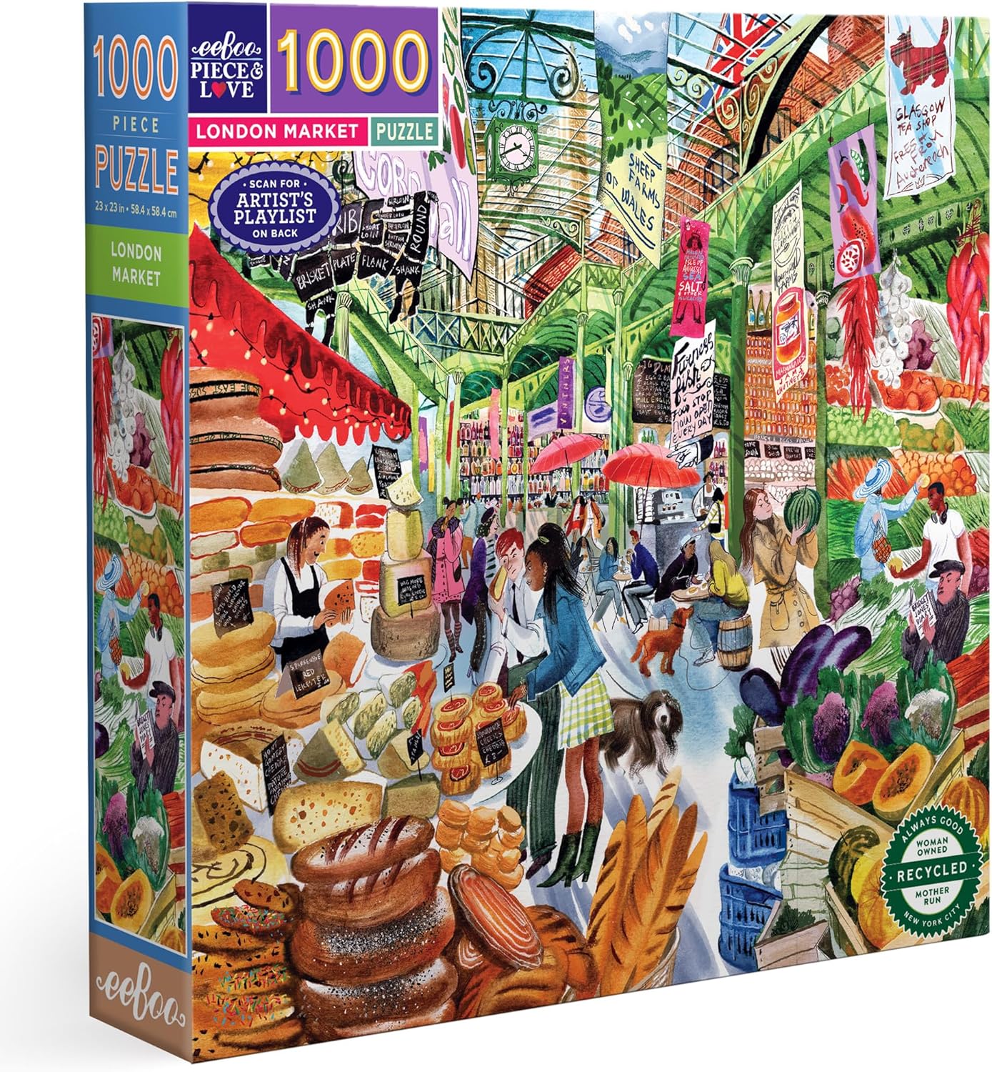Londoni Piac Eeboo 1000 darabos kirakó puzzle (EB - PZTLNM) - puzzlegarden