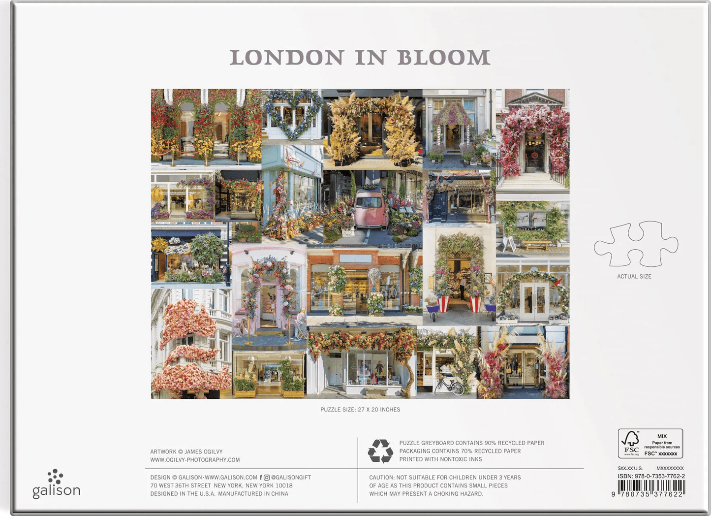 Londoni Virágzás Galison 1000 darabos kirakó puzzle (GA - M050622C - 1) - puzzlegarden