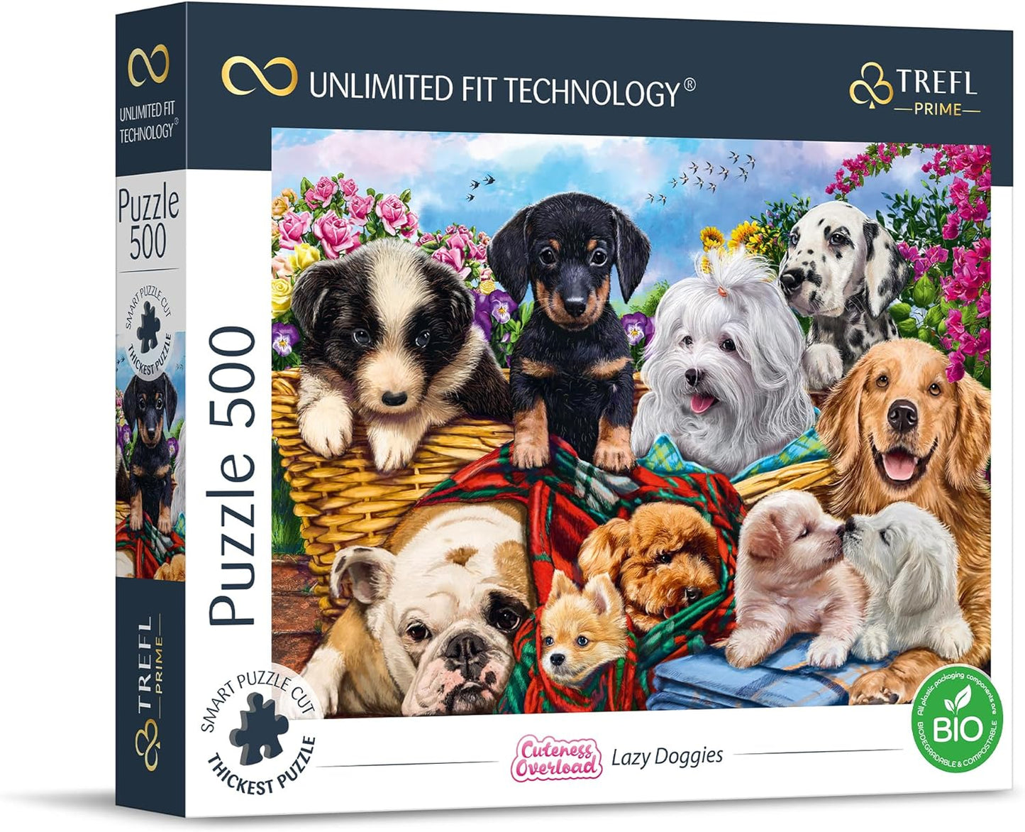 Lusta Kutyusok Trefl Prime 500 darabos kirakó puzzle (TR - 37464) - puzzlegarden