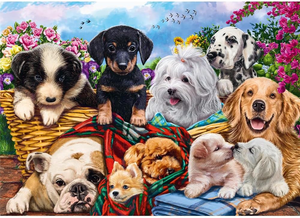 Lusta Kutyusok Trefl Prime 500 darabos kirakó puzzle (TR - 37464) - puzzlegarden