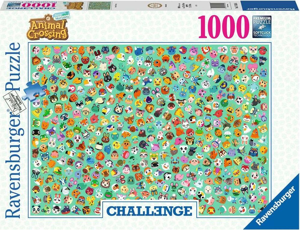 Challenge - Animal Crossing Ravensburger 1000 darabos kirakó puzzle (RA - 17454) - puzzlegarden