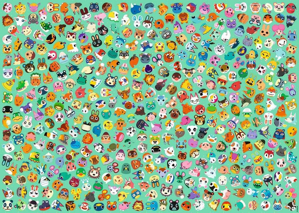 Challenge - Animal Crossing Ravensburger 1000 darabos kirakó puzzle (RA - 17454) - puzzlegarden