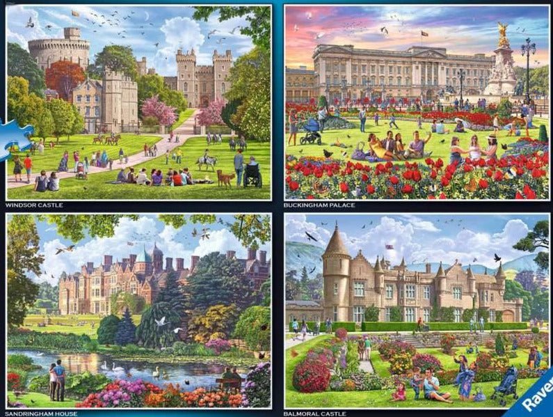 Boldog Napok No. 5 - Királyi Lakóhelyek Ravensburger 4x500 darabos kirakó puzzle (RA - 17140) - puzzlegarden
