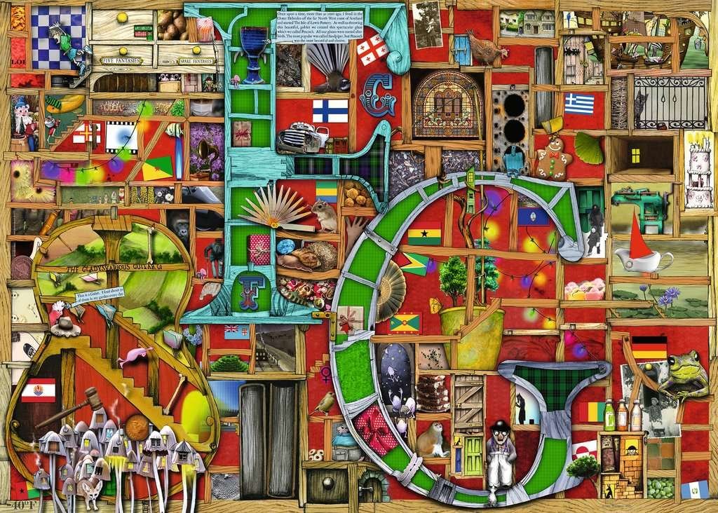Awesome Alphabet F & G Ravensburger 1000 darabos kirakó puzzle (RA - 16761) - puzzlegarden