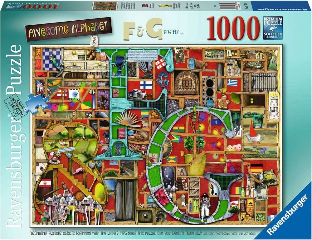 Awesome Alphabet F & G Ravensburger 1000 darabos kirakó puzzle (RA - 16761) - puzzlegarden