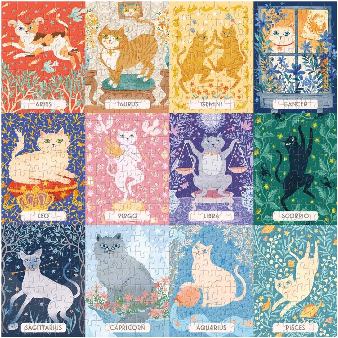 Macska Zodiákus Galison 500 darabos kirakó puzzle (GA - M052520S - CZ) - puzzlegarden