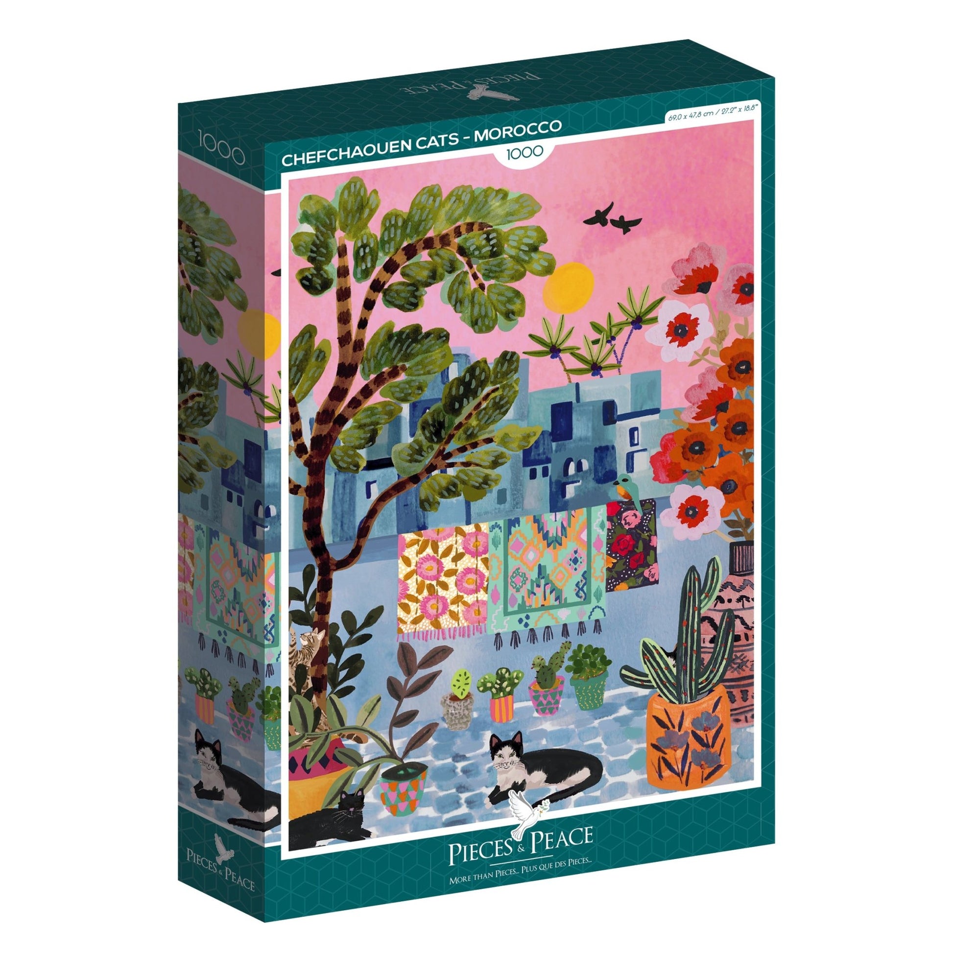 Macskák Sefsávenben Pieces & Peace 1000 darabos kirakó puzzle (PaP - 0038) - puzzlegarden