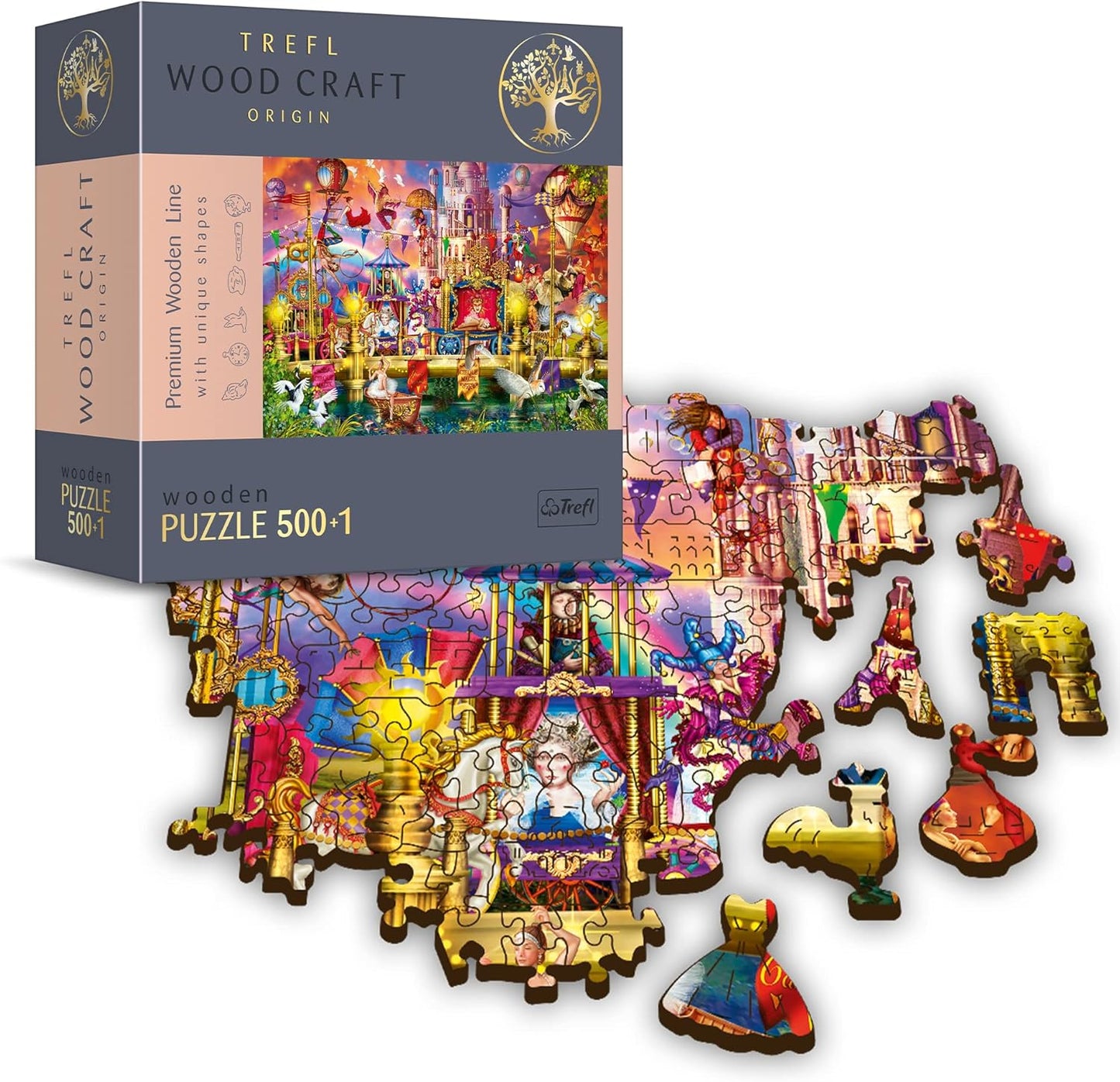 Mágikus Világ - Fa kirakó Trefl Wood Craft 500 darabos kirakó puzzle (TR - 20156) - puzzlegarden