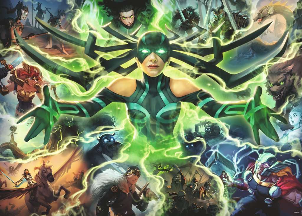 Marvel Villainous - Hela Ravensburger 1000 darabos kirakó puzzle (RA - 16903) - puzzlegarden