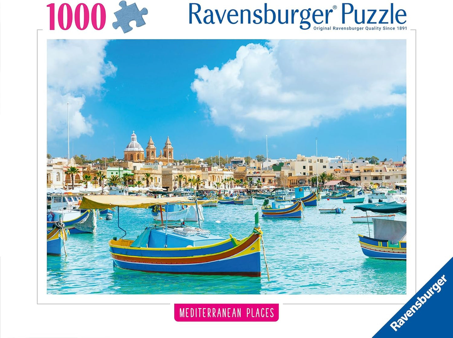Mediterrán Helyek - Málta Ravensburger 1000 darabos kirakó puzzle (RA - 12000028 4005555000280) - puzzlegarden