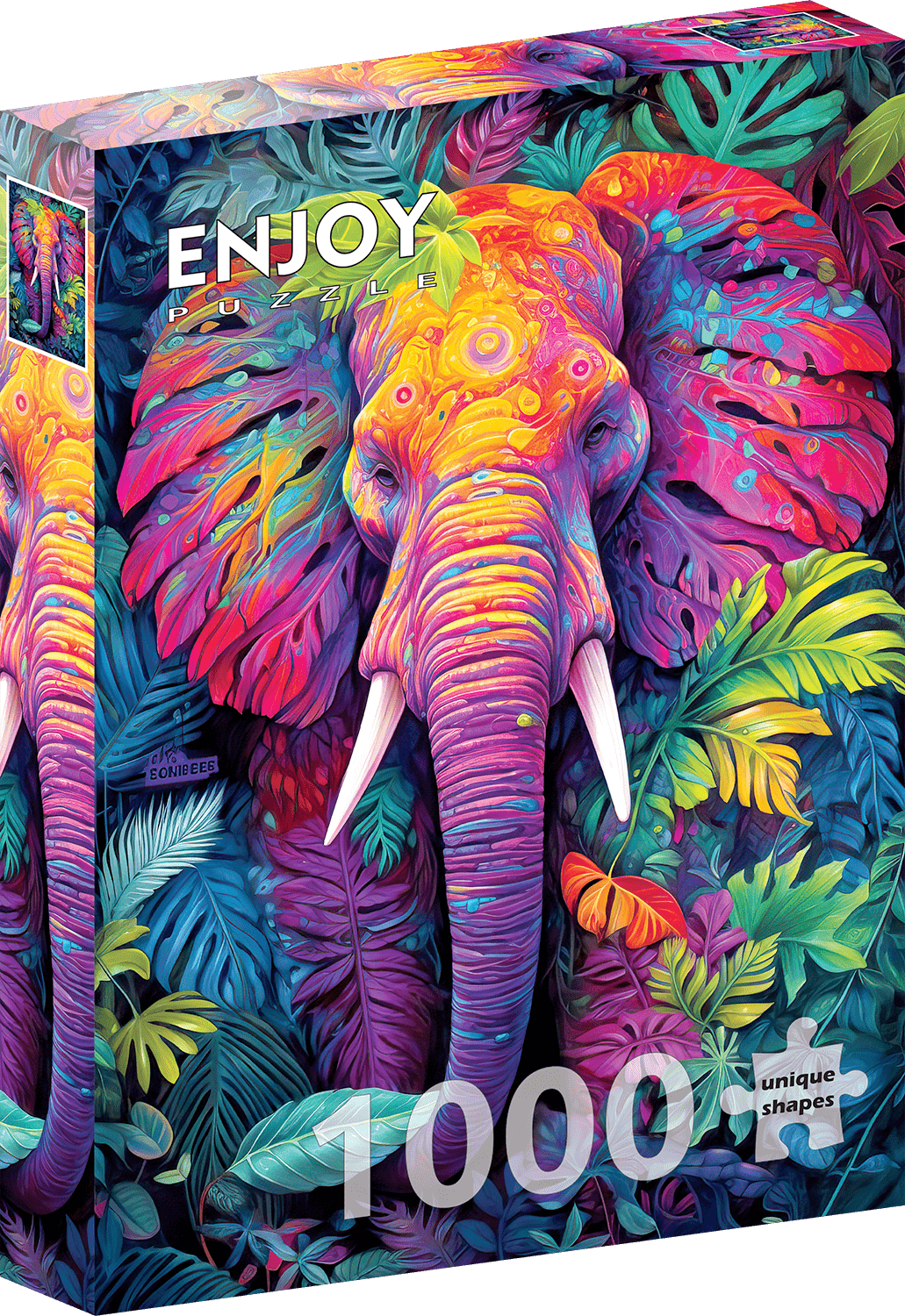 Megbújó Elefánt Enjoy 1000 darabos kirakó puzzle (EN - 2223) - puzzlegarden