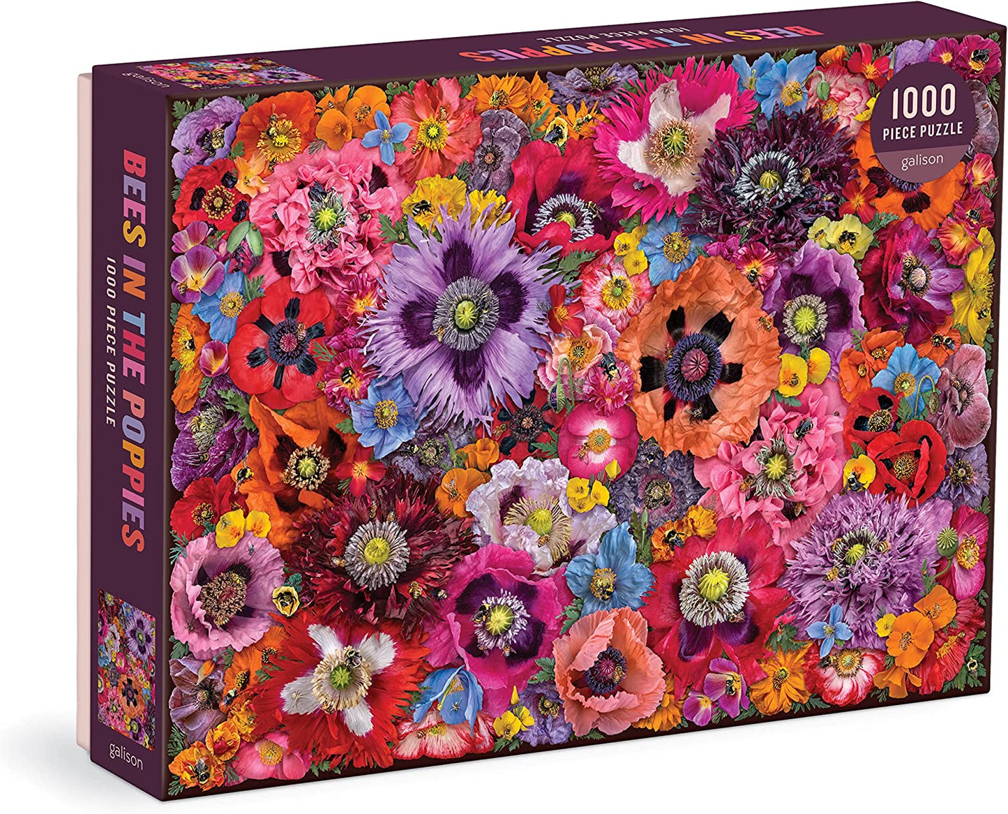 Méhek a Pipacsok Között Galison 1000 darabos kirakó puzzle (GA - M101421W - PO) - puzzlegarden