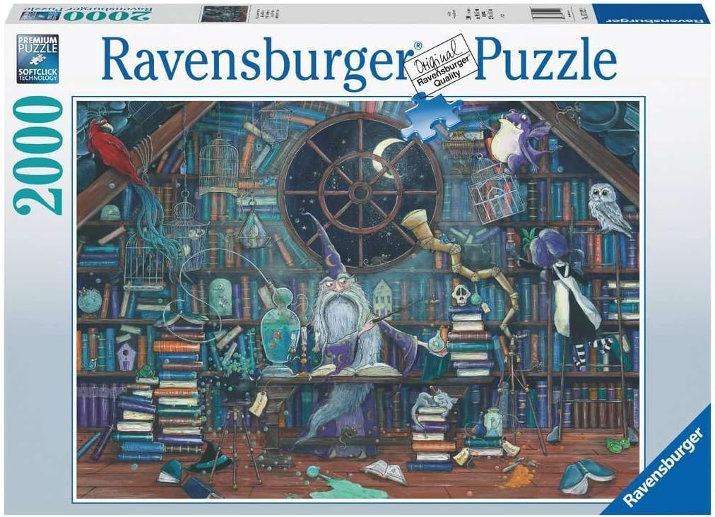 Merlin, a varázsló - sérült doboz Ravensburger 2000 darabos kirakó puzzle (RA - 17112) - puzzlegarden