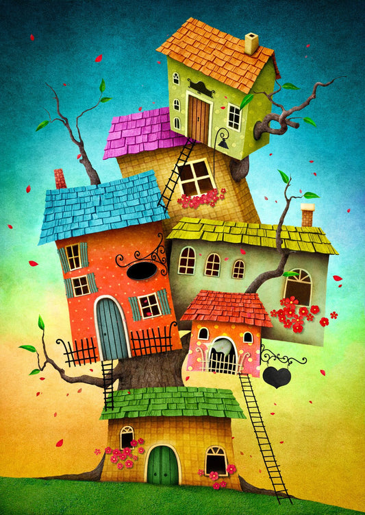 Mesebeli Házikók Enjoy 1000 darabos kirakó puzzle (EN - 2119) - puzzlegarden