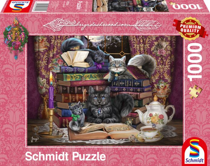 Mesedélután macskákkal Schmidt Spiele 1000 darabos kirakó puzzle (SCH - 57534) - puzzlegarden