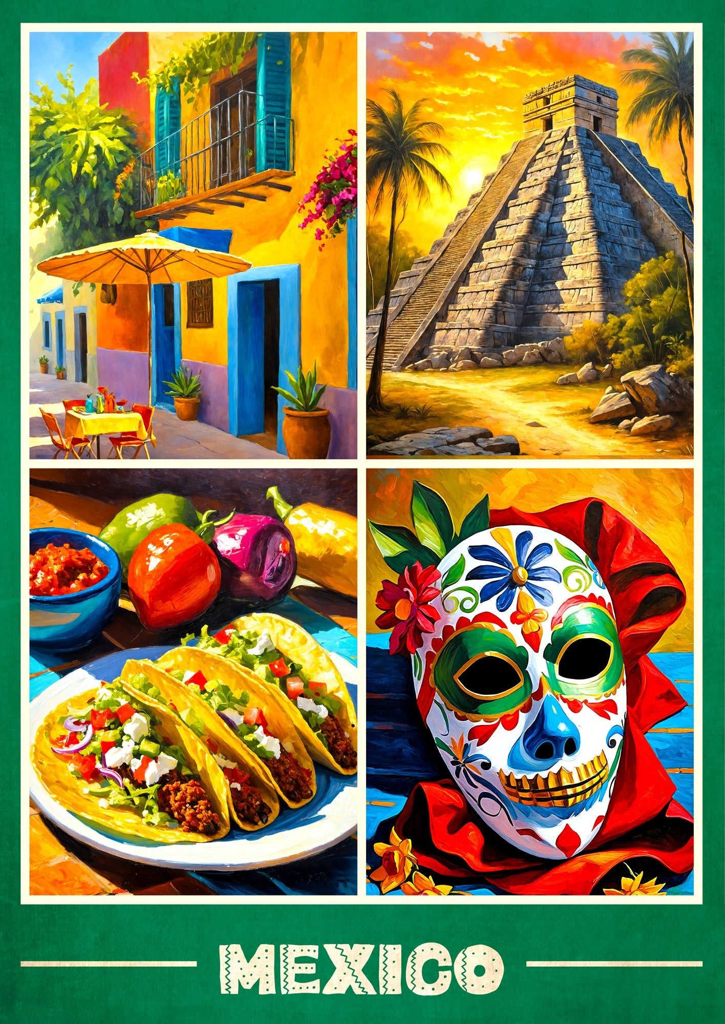 Mexikó Enjoy 1000 darabos kirakó puzzle (EN - 2266 5949194022663) - puzzlegarden
