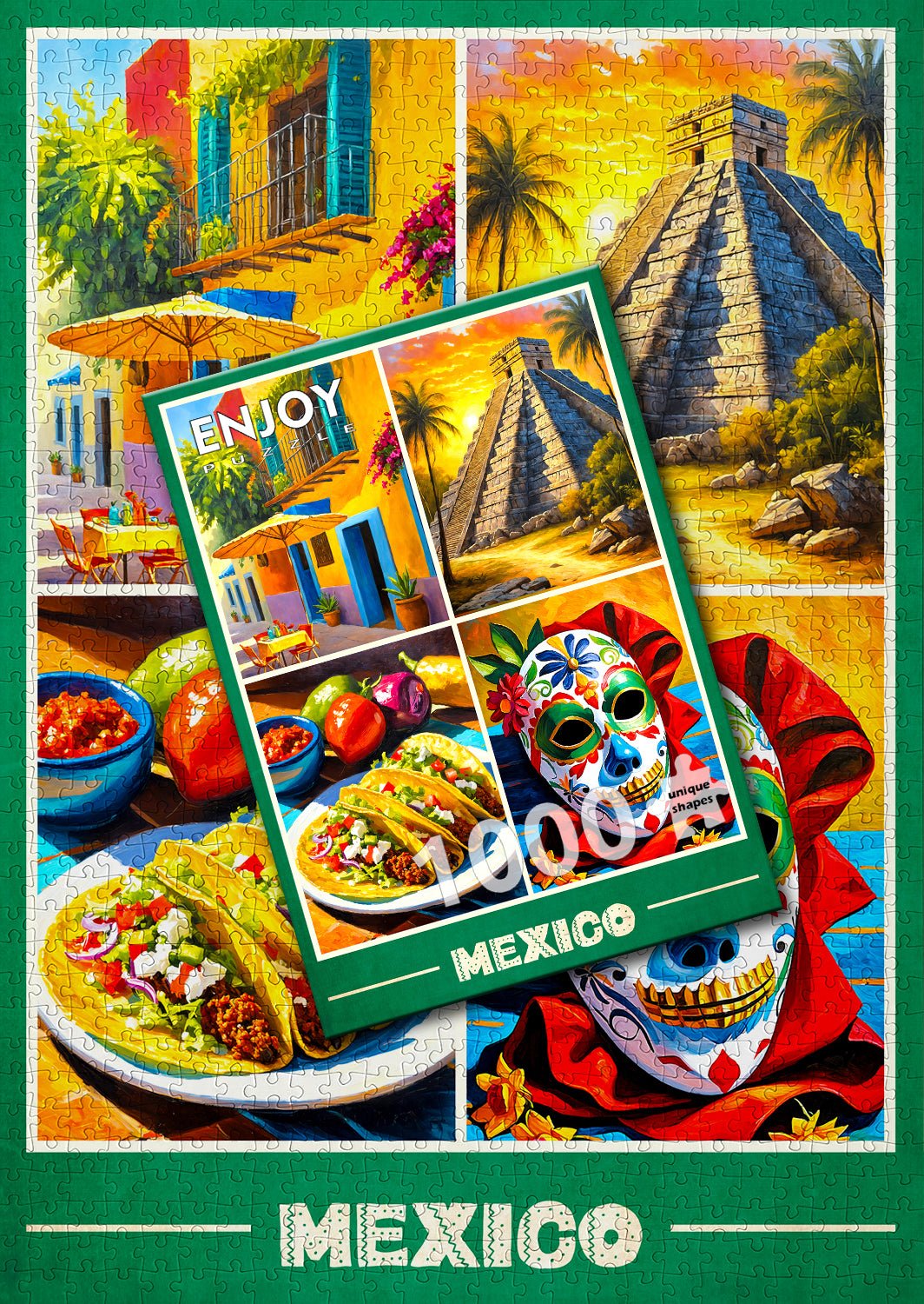 Mexikó Enjoy 1000 darabos kirakó puzzle (EN - 2266 5949194022663) - puzzlegarden