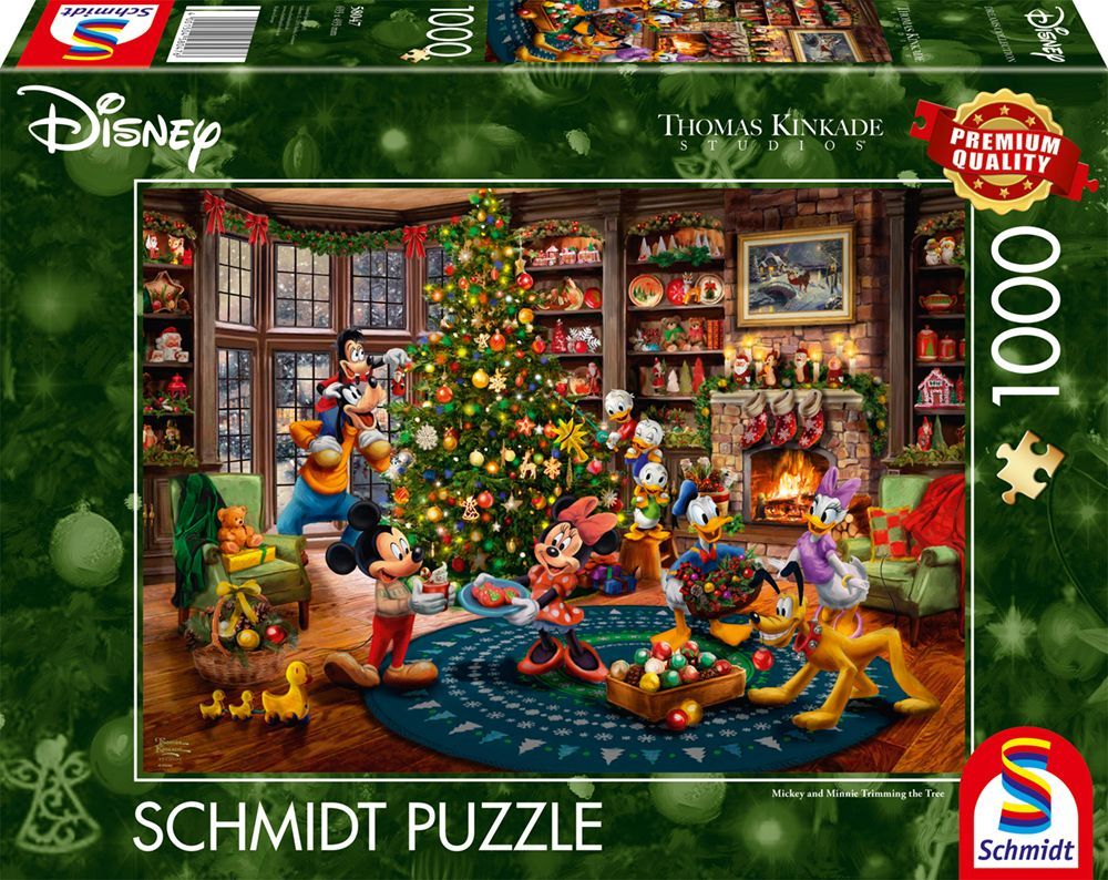 Mickey és Minnie díszítik a fát Schmidt Spiele 1000 darabos kirakó puzzle (SCH-58047) - puzzlegarden