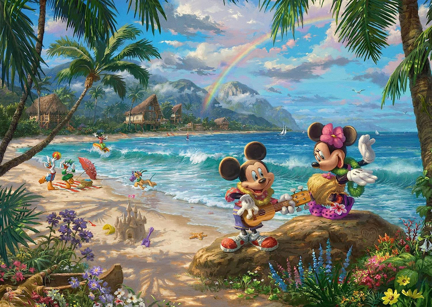 Mickey és Minnie Hawaii kirándulás Schmidt Spiele 1000 darabos kirakó puzzle (SCH - 57528) - puzzlegarden