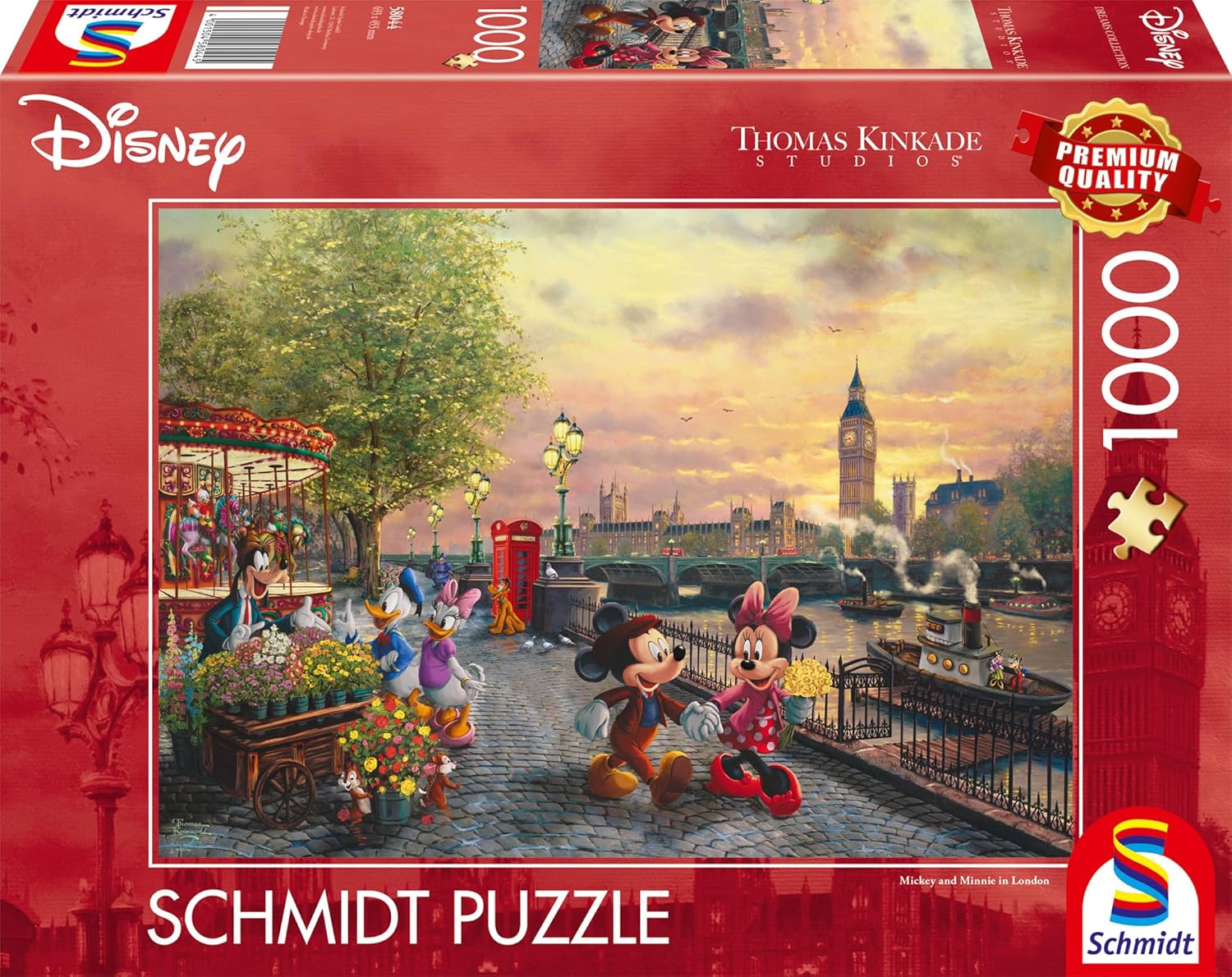 Mickey és Minnie Londonban Schmidt Spiele 1000 darabos kirakó puzzle (SCH - 58044) - puzzlegarden
