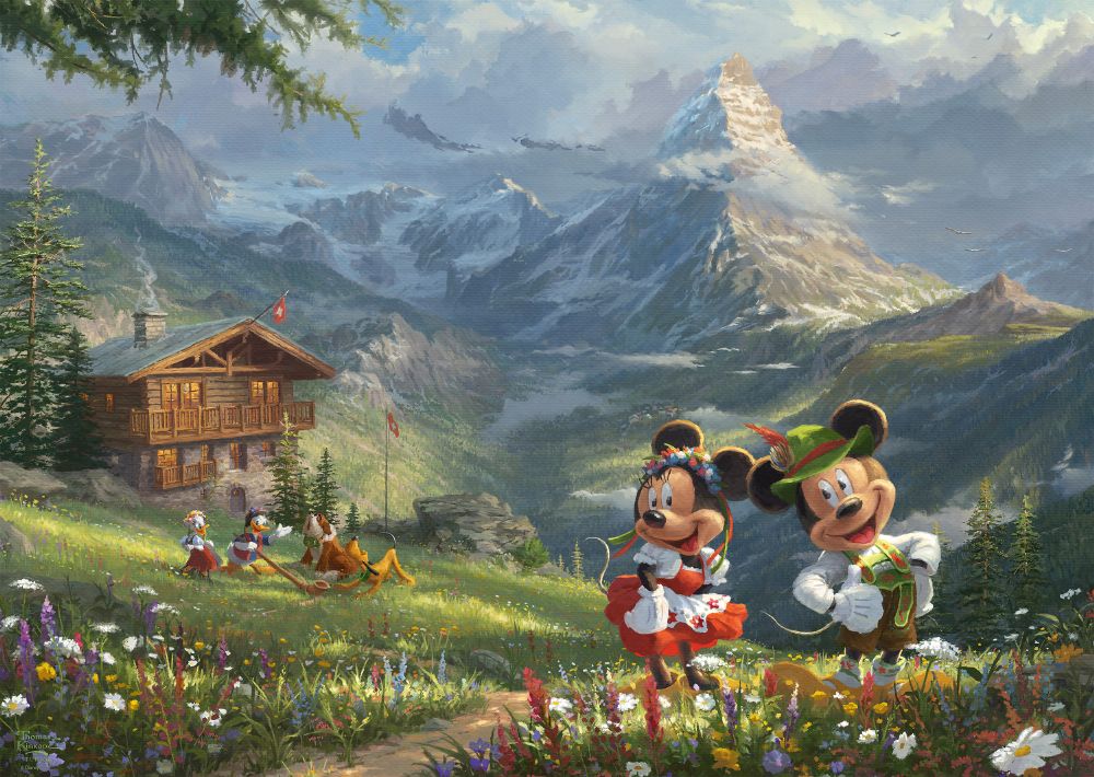 Mickey & Minnie Alpesi kirándulása Schmidt Spiele 1000 darabos kirakó puzzle (SCH - 59938) - puzzlegarden