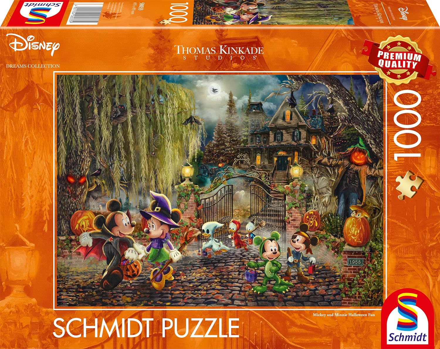 Mickey & Minnie Halloween Móka Schmidt Spiele 1000 darabos kirakó puzzle (SCH - 58033) - puzzlegarden
