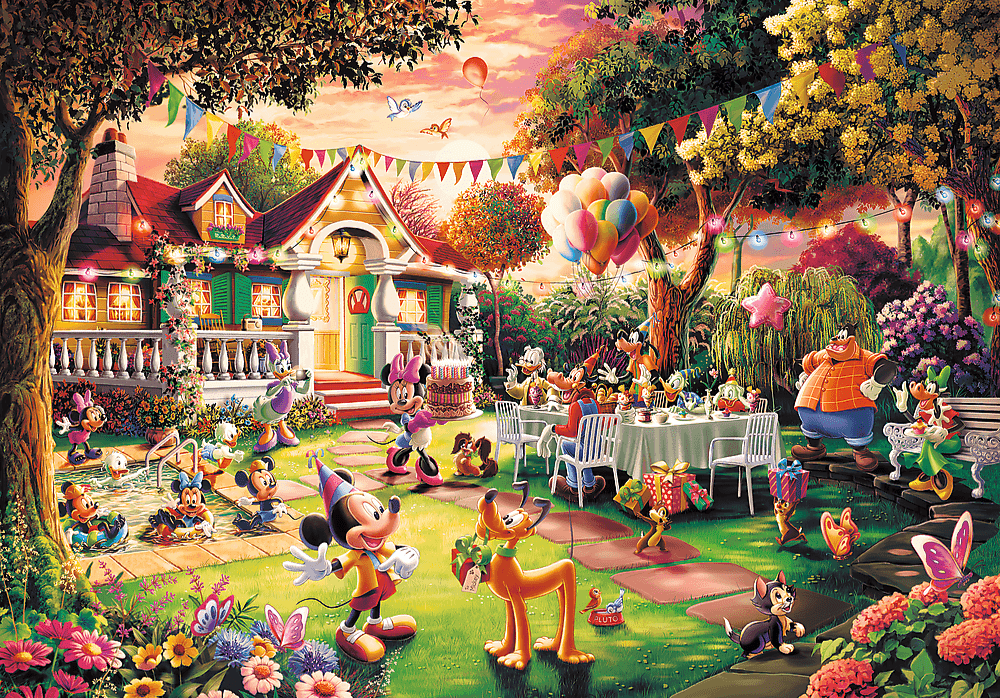 Mickey Mouse születésnapi bulija Trefl 1000 darabos kirakó puzzle (TR - 10915) - puzzlegarden