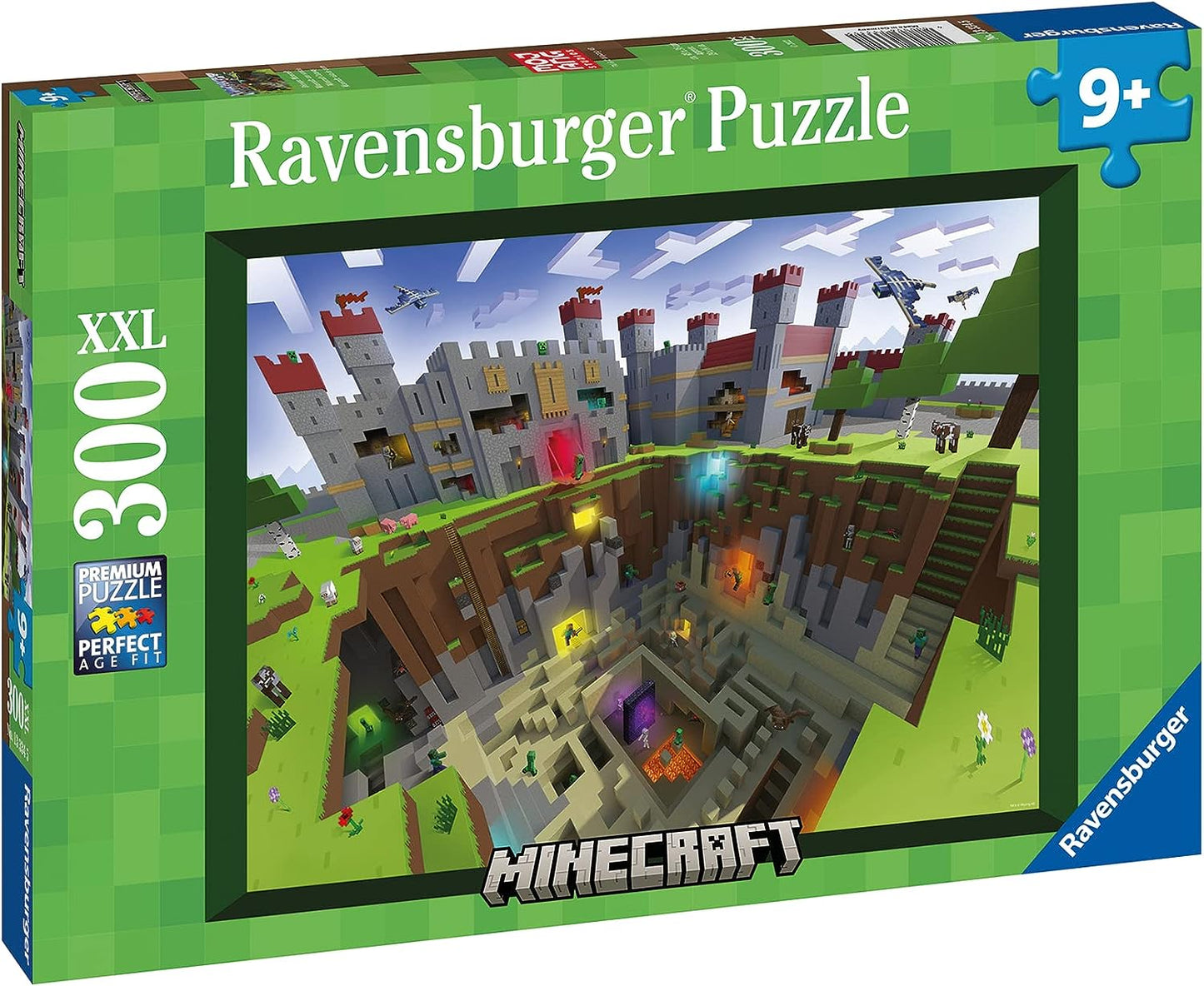 Minecraft - világ Ravensburger 300 darabos kirakó puzzle (RA - 13334) - puzzlegarden