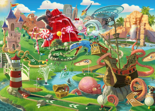 Mini Golf Pálya - XXL Ravensburger 500 darabos kirakó puzzle (RA - 12001002) - puzzlegarden