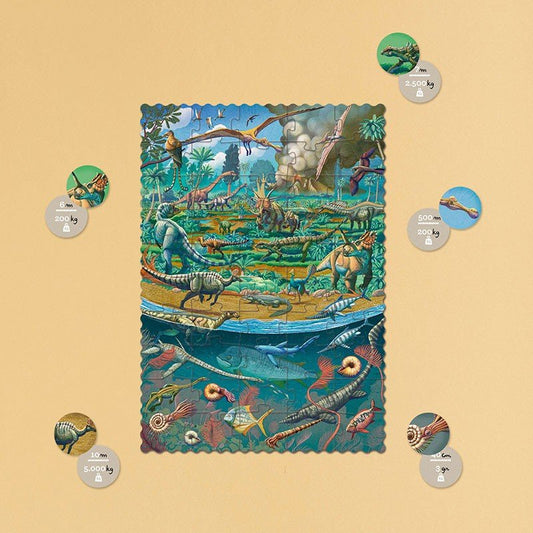 Mini kirakó – Dínók Londji 50 darabos kirakó puzzle (LN-PZ620U) - puzzlegarden