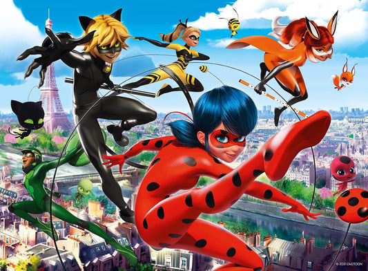 Miraculous – Katicabogár és Fekete Macska kalandjai Ravensburger 200 darabos kirakó puzzle (RA - 12998) - puzzlegarden