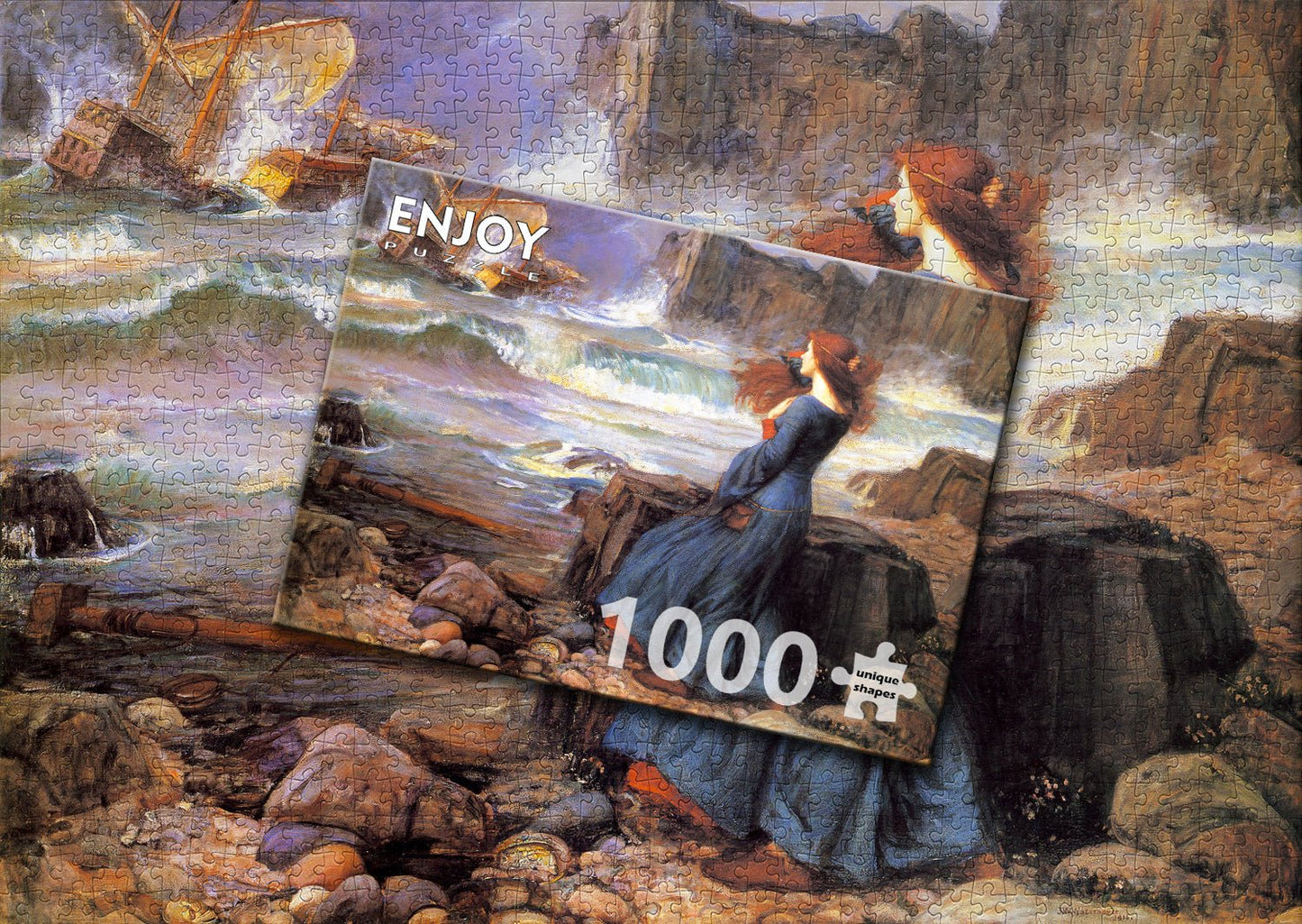 Miranda a viharban – John William Waterhouse Enjoy 1000 darabos kirakó puzzle (EN - 1548) - puzzlegarden