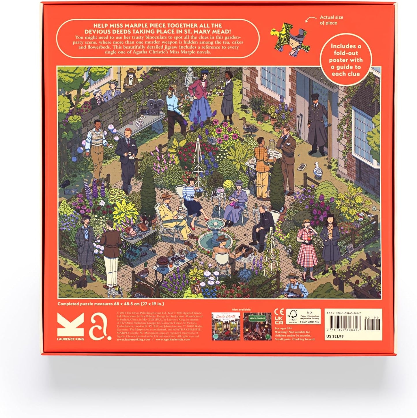 Miss Marple világa Laurence King 1000 darabos kirakó puzzle (LK - 9781399608657 9781399608657) - puzzlegarden