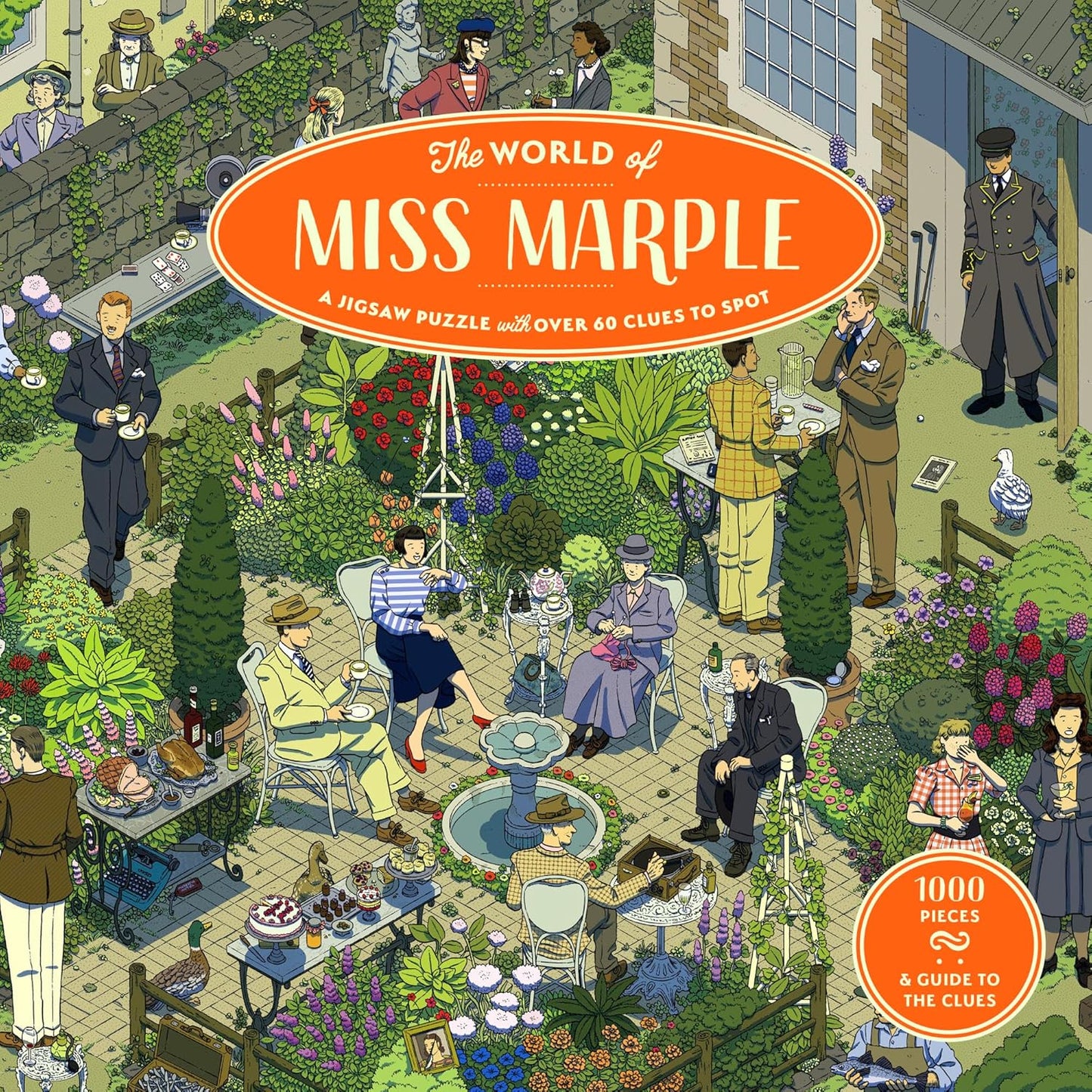 Miss Marple világa Laurence King 1000 darabos kirakó puzzle (LK - 9781399608657 9781399608657) - puzzlegarden