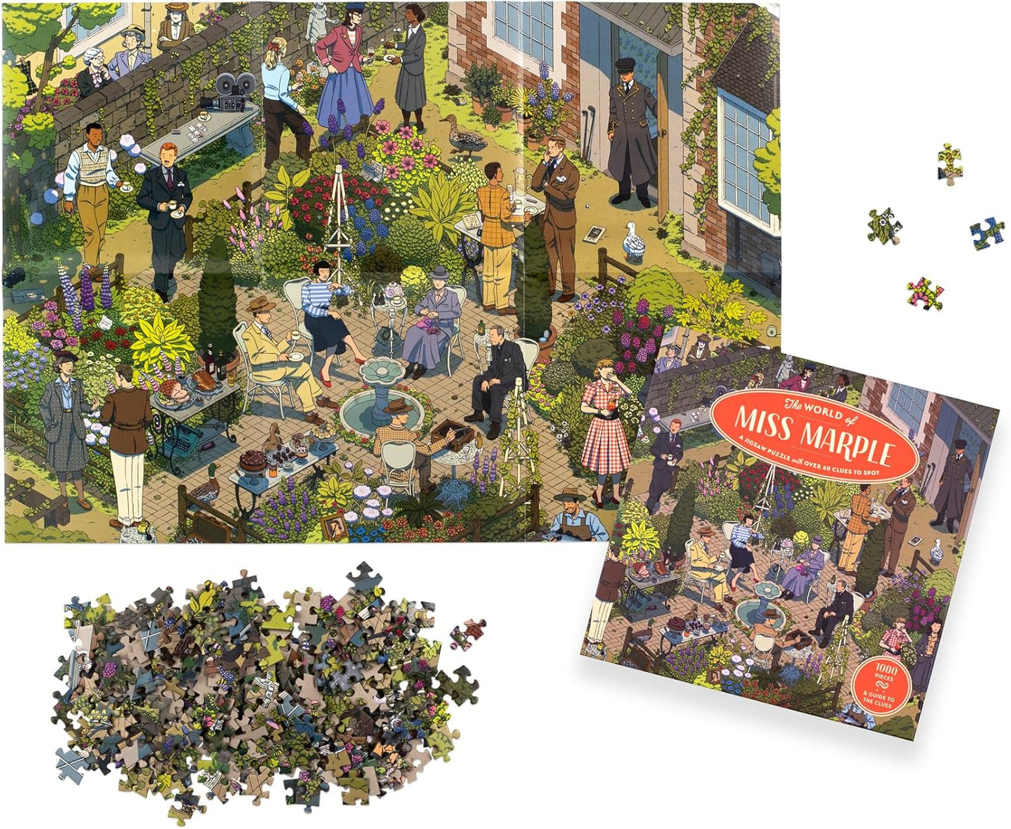 Miss Marple világa Laurence King 1000 darabos kirakó puzzle (LK - 9781399608657 9781399608657) - puzzlegarden