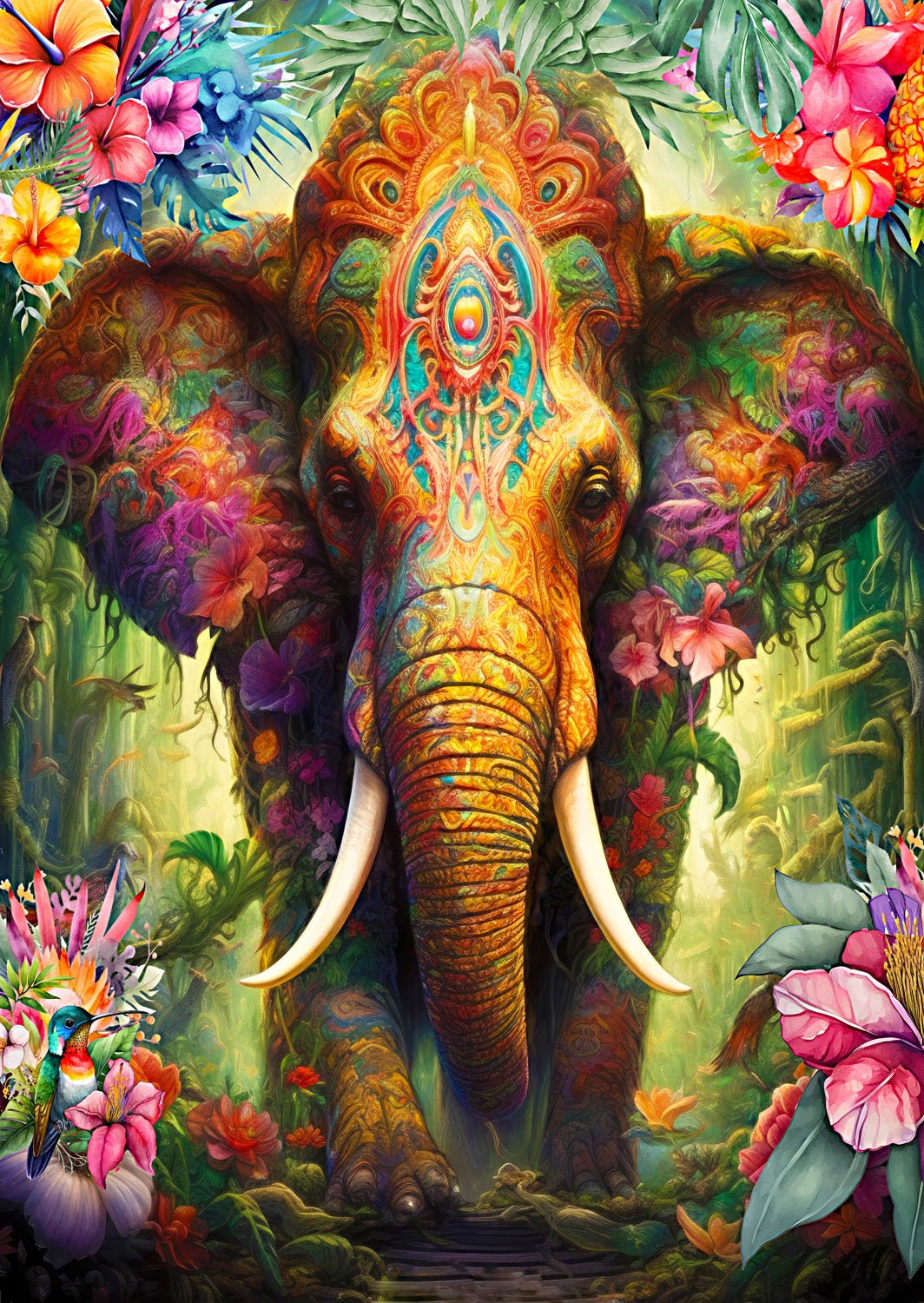 Misztikus Elefánt Enjoy 1000 darabos kirakó puzzle (EN - 2175) - puzzlegarden
