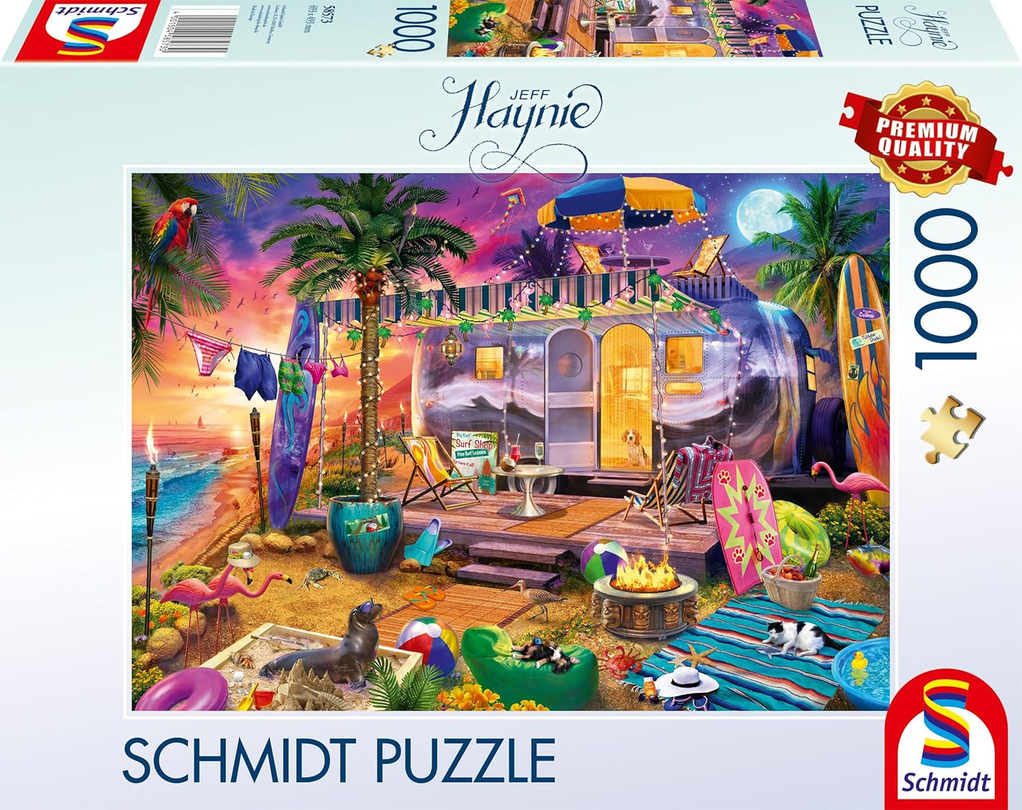 Mobilház a tengerparton Schmidt Spiele 1000 darabos kirakó puzzle (SCH - 58573) - puzzlegarden