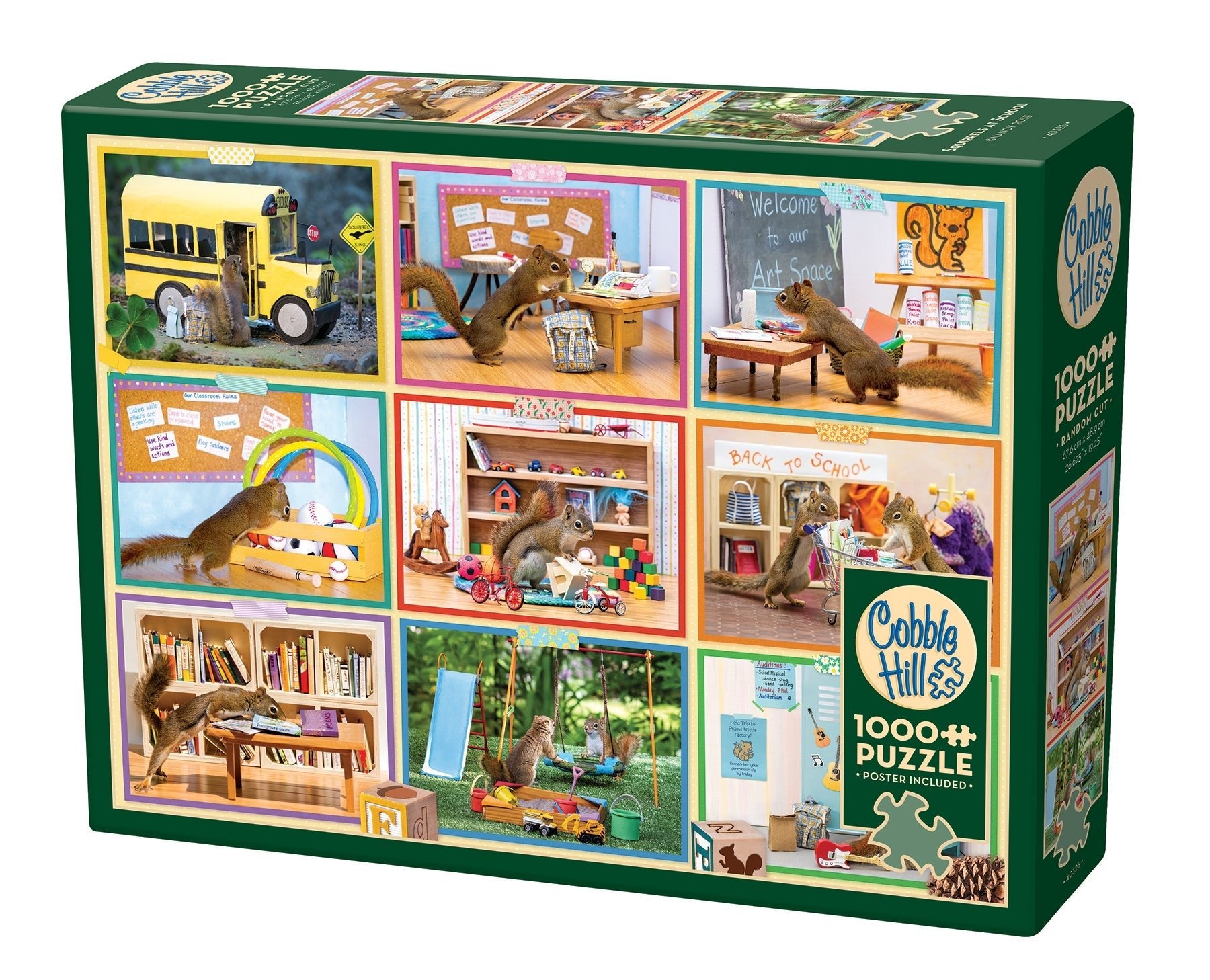 Mókusok az iskolában Cobble Hill 1000 darabos kirakó puzzle (CH - 40326) - puzzlegarden