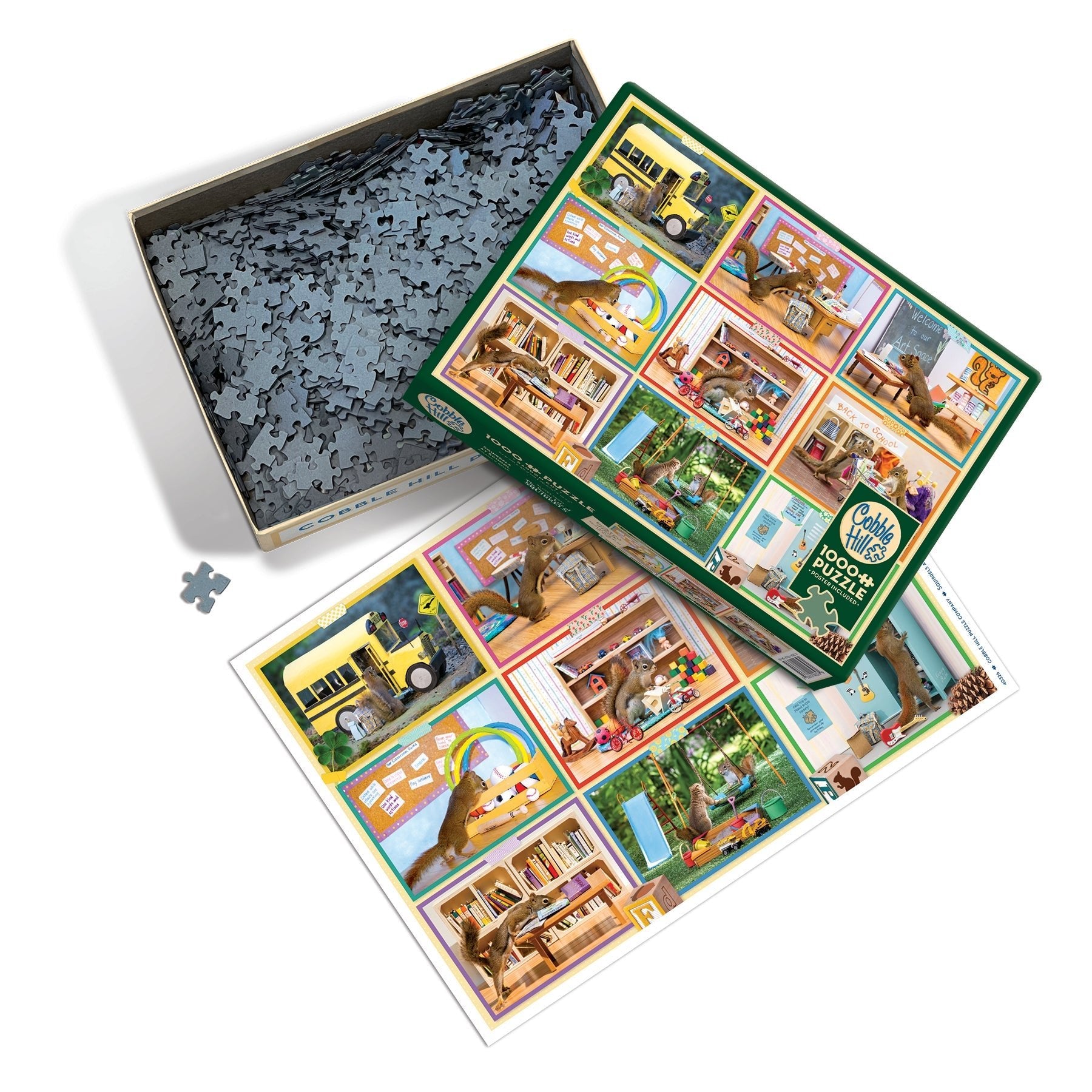 Mókusok az iskolában Cobble Hill 1000 darabos kirakó puzzle (CH - 40326) - puzzlegarden