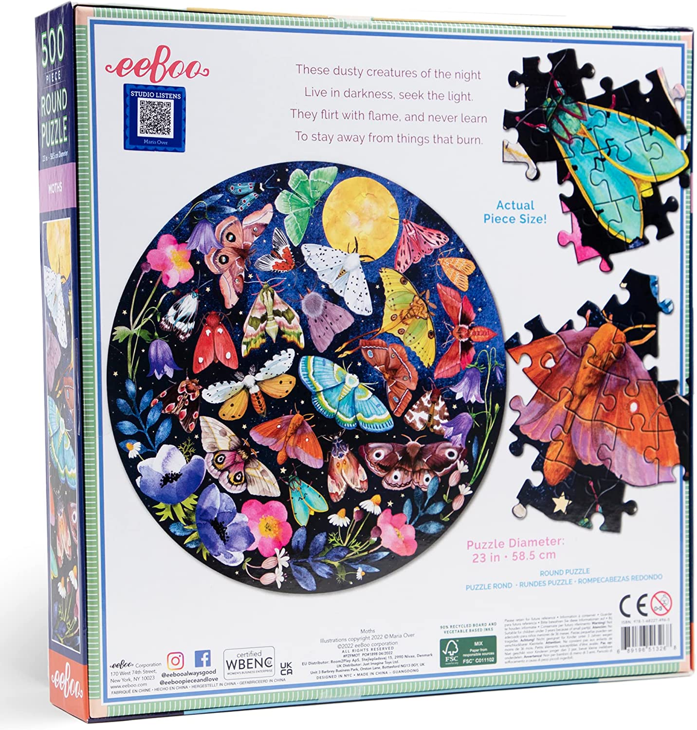 Molyok Eeboo 500 darabos kirakó puzzle (EB - PZFMOT) - puzzlegarden
