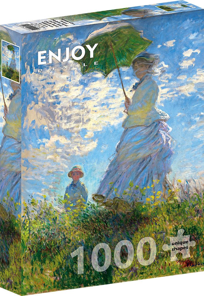 Monet - Nő napernyővel (Camille és Jean Monet) Enjoy 1000 darabos kirakó puzzle (EN - 1215) - puzzlegarden